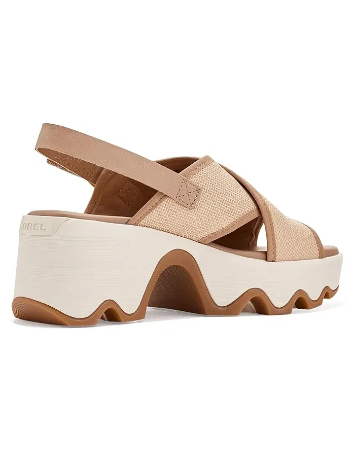 Босоножки на каблуке Kinetic Aura Slingback Txt SOREL — изображение 3 из 4, бежевый