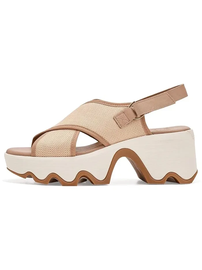 Босоножки на каблуке Kinetic Aura Slingback Txt SOREL — изображение 4 из 4, бежевый
