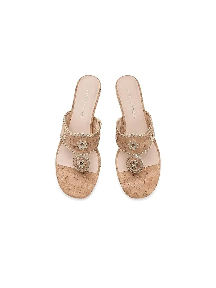 Туфли на каблуке Jacks Kitten Heel Jack Rogers — изображение 2 из 4, золотистый