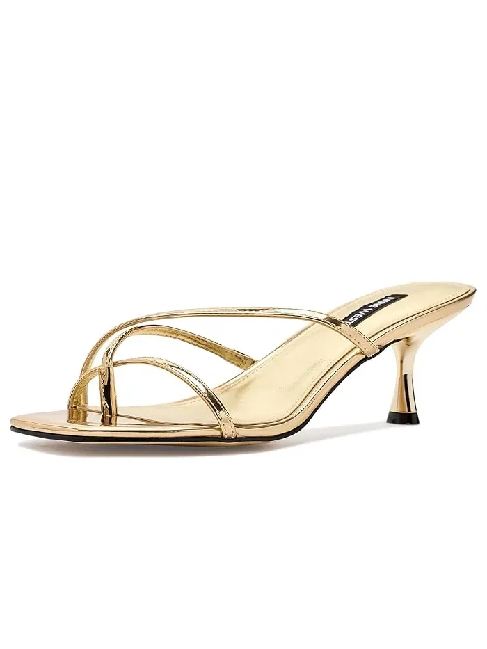 Туфли на каблуке Anirey Nine West — изображение 1 из 4, золотистый металлик
