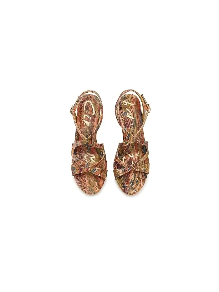 Босоножки на каблуке Trina Circus NY by Sam Edelman — изображение 2 из 4, оранжевый мульти