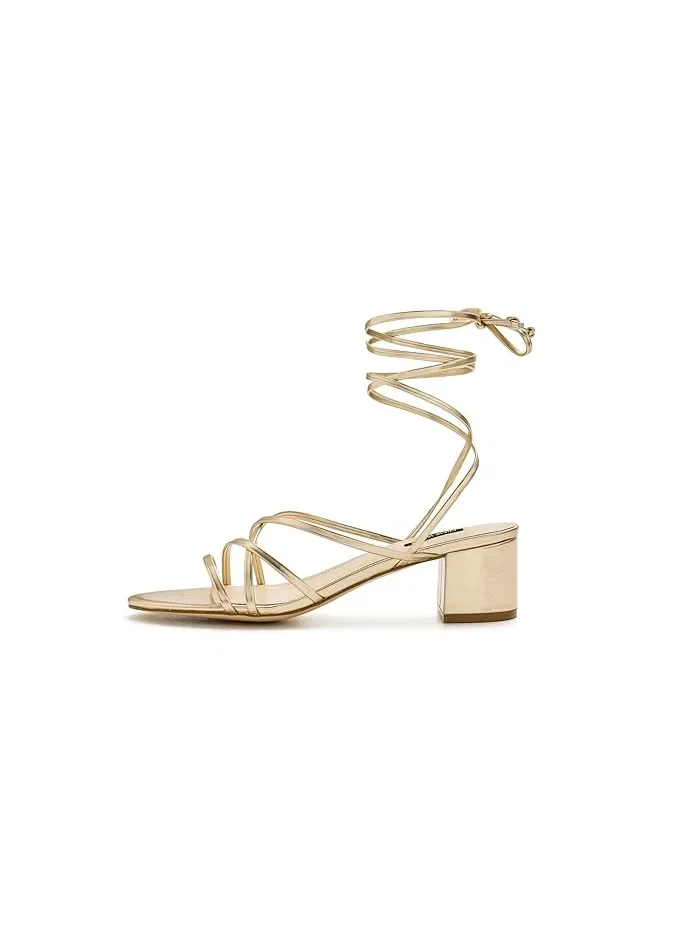 Босоножки на каблуке Aloud Nine West — изображение 3 из 4, золото