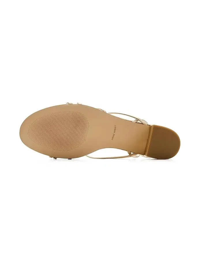 Босоножки на каблуке Aloud Nine West — изображение 4 из 4, золото
