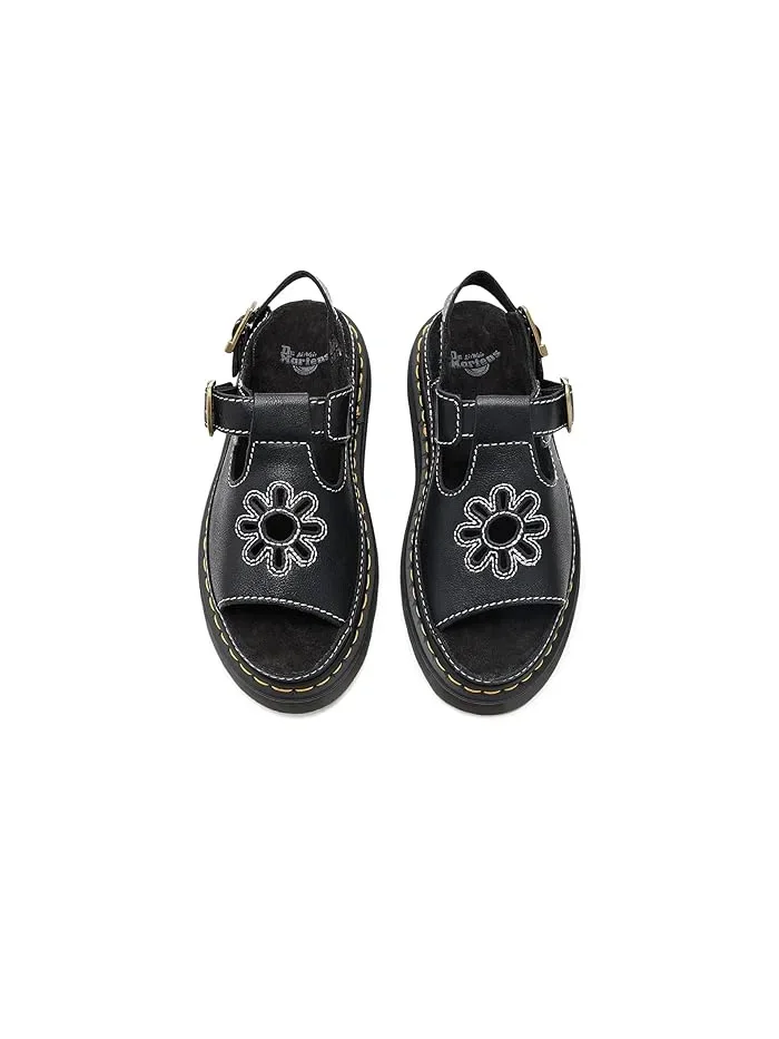 Босоножки на каблуке с цветочным вырезом Dunnet Flower Dr. Martens — изображение 2 из 4, черный
