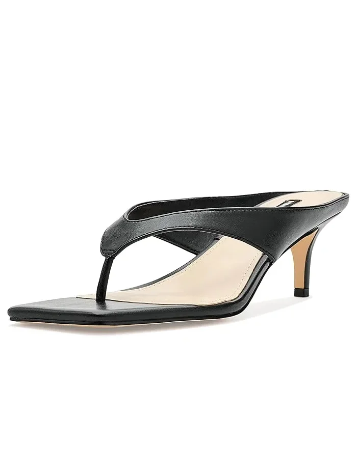 Туфли на каблуке с квадратным носком Olanna Nine West — изображение 1 из 4, черный