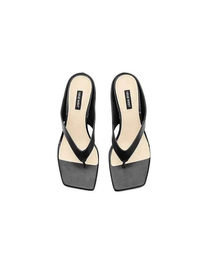 Туфли на каблуке с квадратным носком Olanna Nine West — изображение 2 из 4, черный