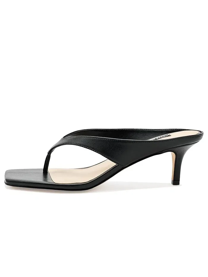 Туфли на каблуке с квадратным носком Olanna Nine West — изображение 4 из 4, черный