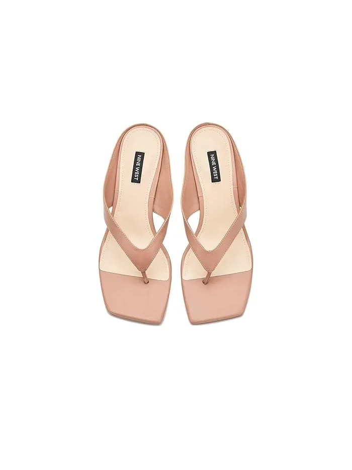 Босоножки на каблуке Olanna Nine West — изображение 2 из 4, натуральный