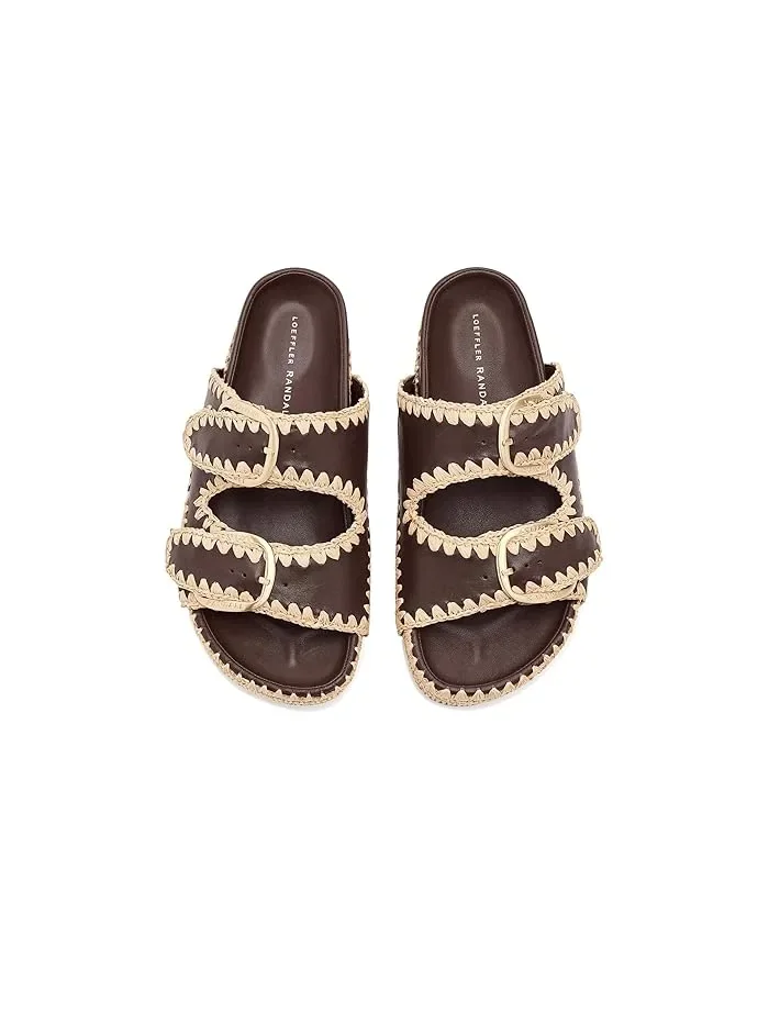 Босоножки Loeffler Randall Nico Two-Band — изображение 2 из 4, шоколадный