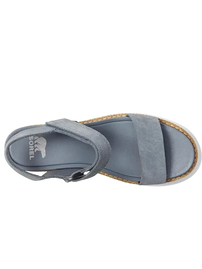 Босоножки на платформе Joanie Iv Y Strap Wedge SOREL — изображение 2 из 4, серый