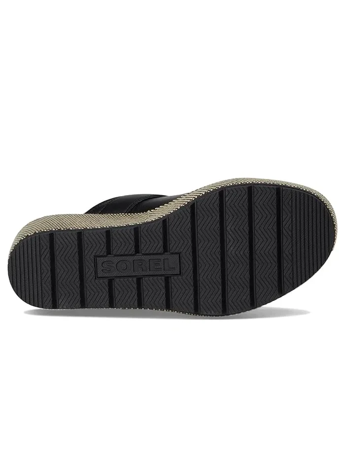 Босоножки на танкетке Sunpeak Wedge Slide SOREL — изображение 3 из 4, черный/натуральный