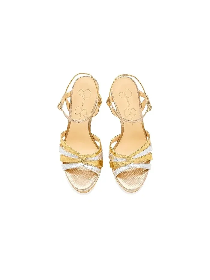 Босоножки на платформе Itzari Jessica Simpson — изображение 2 из 4, золотистый/серебристый