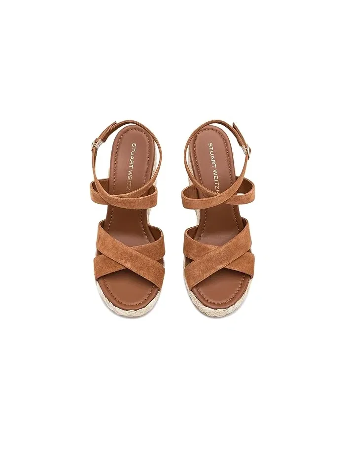 Туфли на танкетке Alyssa Stuart Weitzman — изображение 2 из 4, седловый