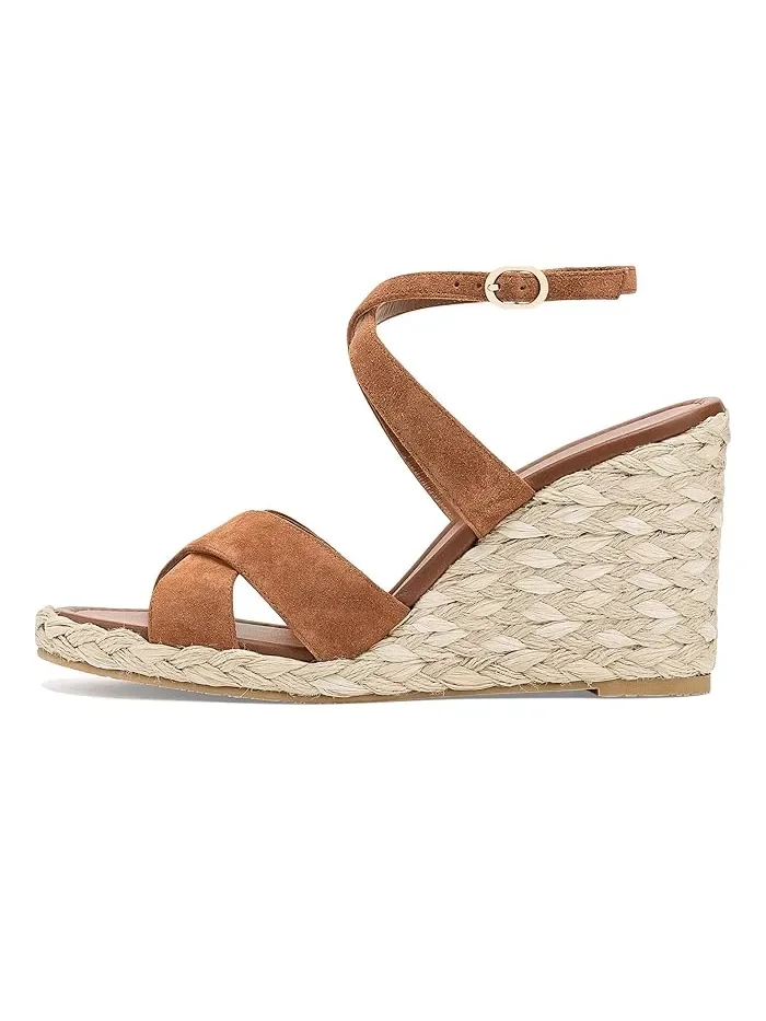 Туфли на танкетке Alyssa Stuart Weitzman — изображение 4 из 4, седловый