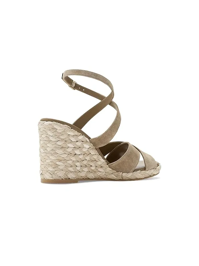Босоножки на танкетке Alyssa Stuart Weitzman — изображение 3 из 4, золотистый оливковый