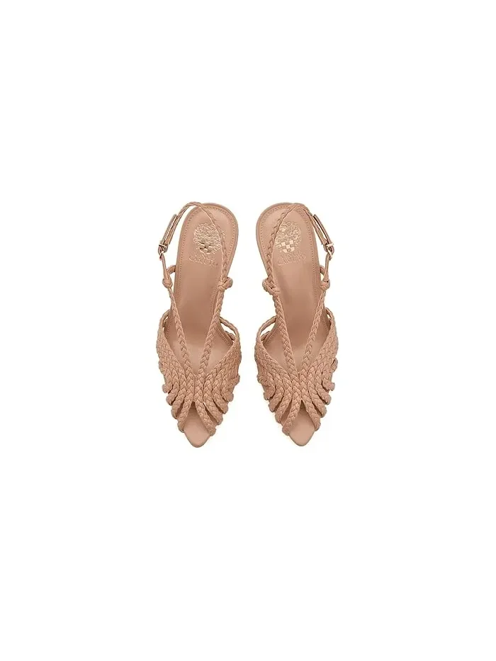 Босоножки с открытым носком и вырезами Hannie Vince Camuto — изображение 2 из 4, бежевый