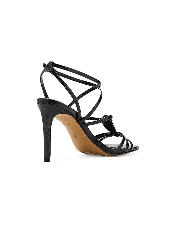 Босоножки на каблуке с ремешками Arlein Vince Camuto — изображение 3 из 4, черный