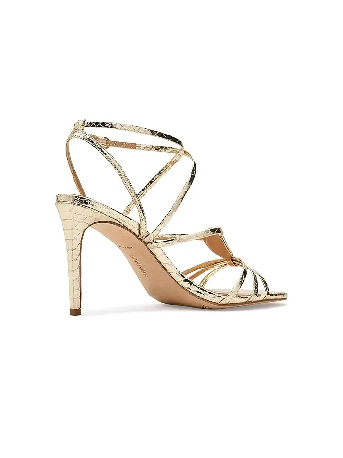 Туфли на каблуке с ремешками Arlein Vince Camuto — изображение 3 из 4, золото