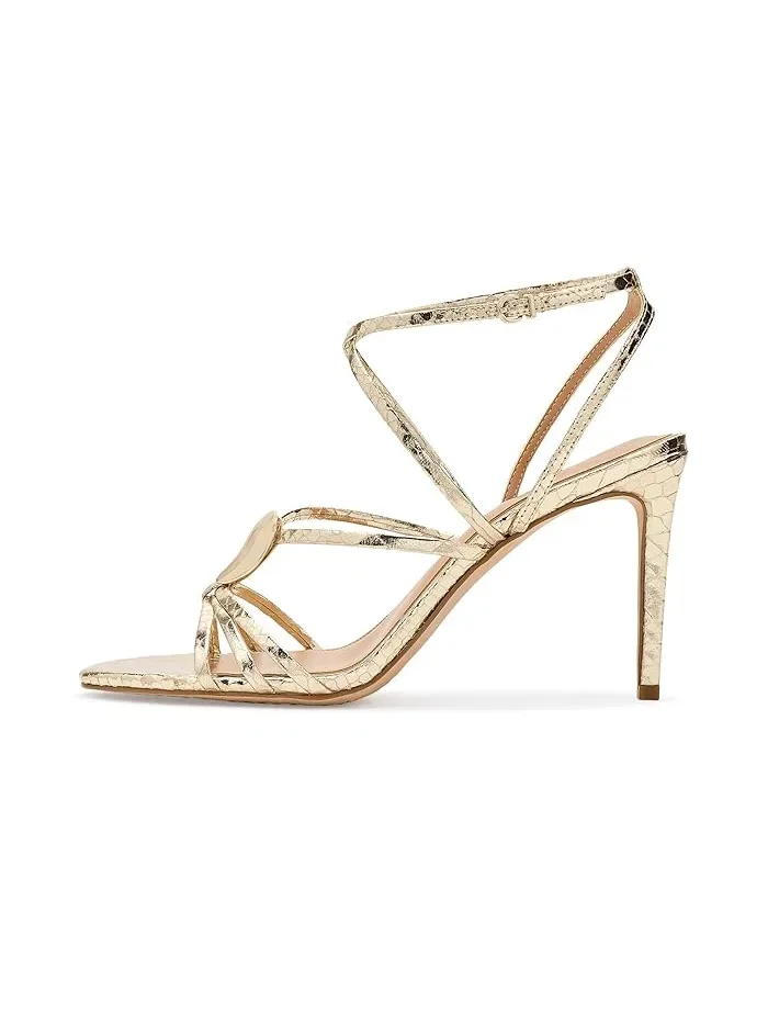 Туфли на каблуке с ремешками Arlein Vince Camuto — изображение 4 из 4, золото