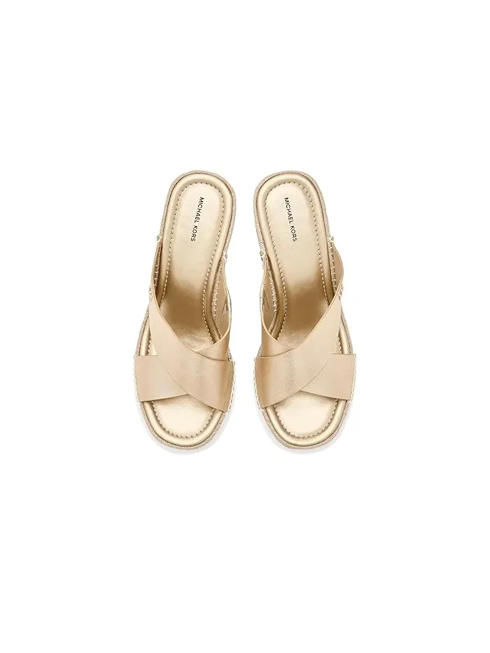Босоножки на танкетке Kenzie MICHAEL Michael Kors — изображение 2 из 4, бледный золотистый