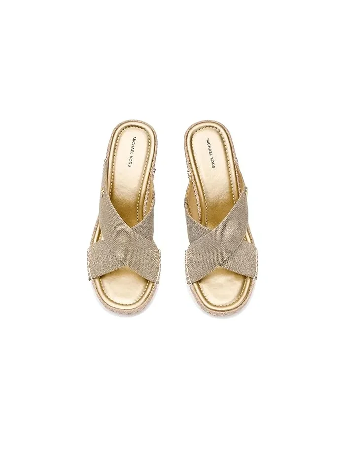 Босоножки на танкетке Kenzie MICHAEL Michael Kors — изображение 2 из 4, бледный золотистый