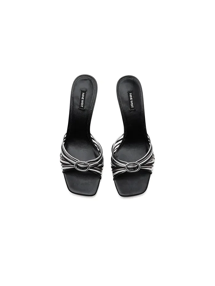 Туфли на каблуке Dumel Nine West — изображение 2 из 4, черный/серебристый