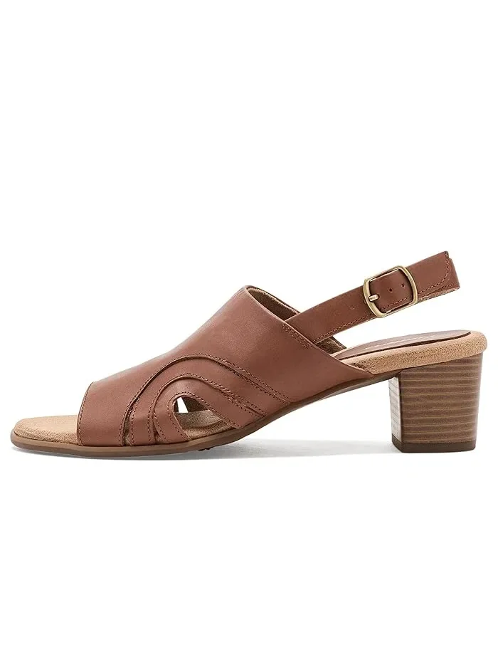 Босоножки на каблуке Mariam Trotters — изображение 4 из 4, коричневый
