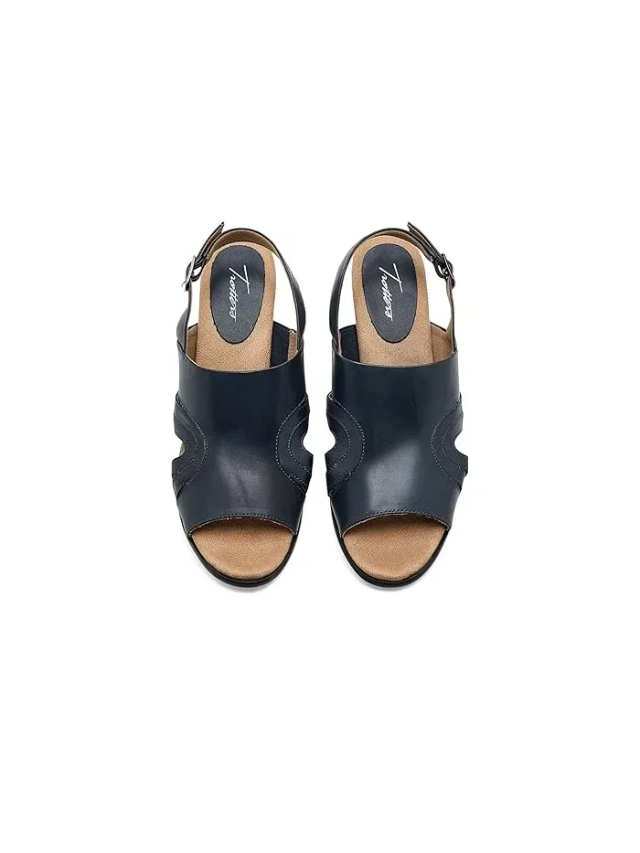 Босоножки с каблуком Mariam Trotters — изображение 2 из 4, темно-синий