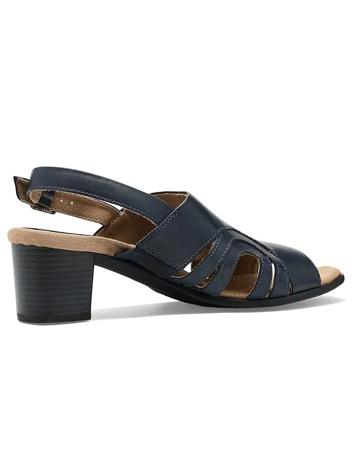 Босоножки с каблуком Mariam Trotters — изображение 3 из 4, темно-синий