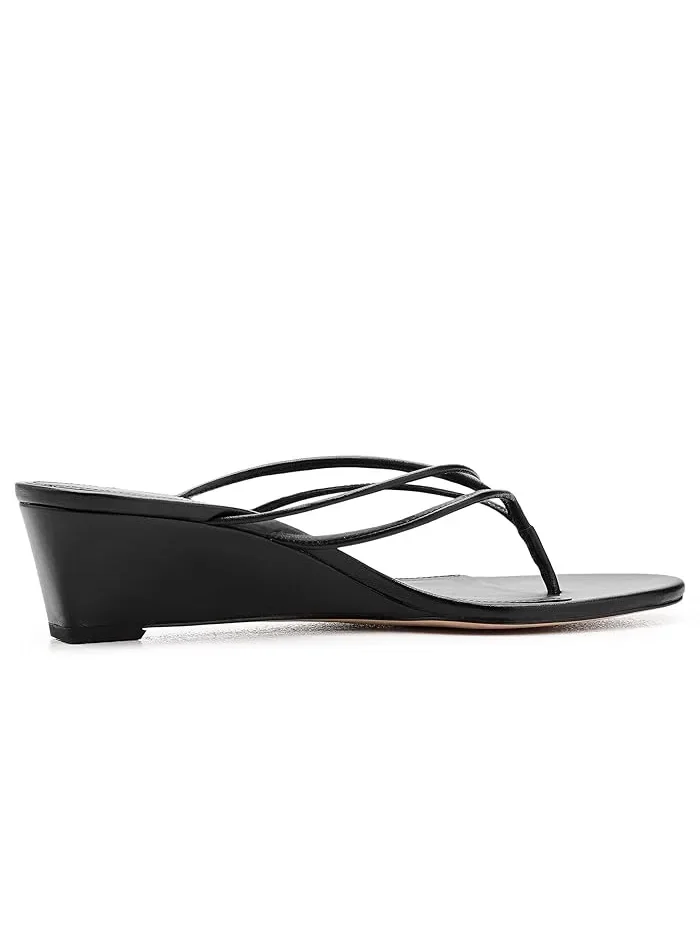 Босоножки на танкетке Clea Wedge Veronica Beard — изображение 3 из 4, прозрачный/черный