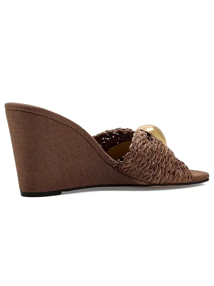 Босоножки на каблуке Nessla Nine West — изображение 3 из 4, коричневый