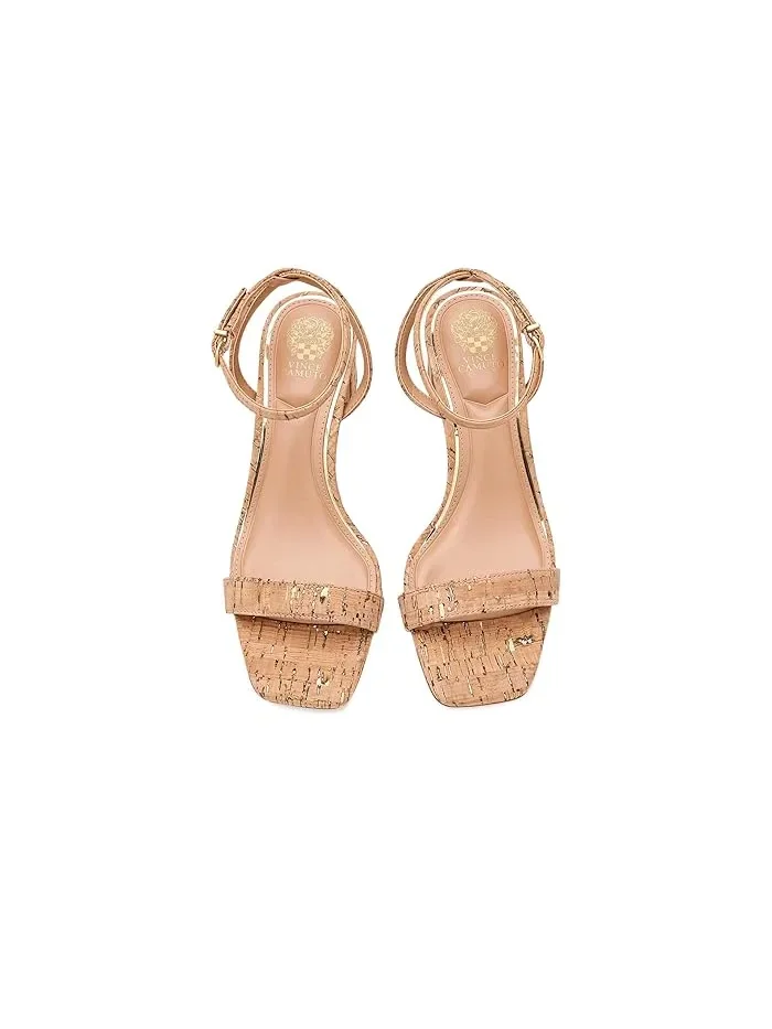 Босоножки на каблуке Hamda Vince Camuto — изображение 2 из 4, натуральный/золотистый