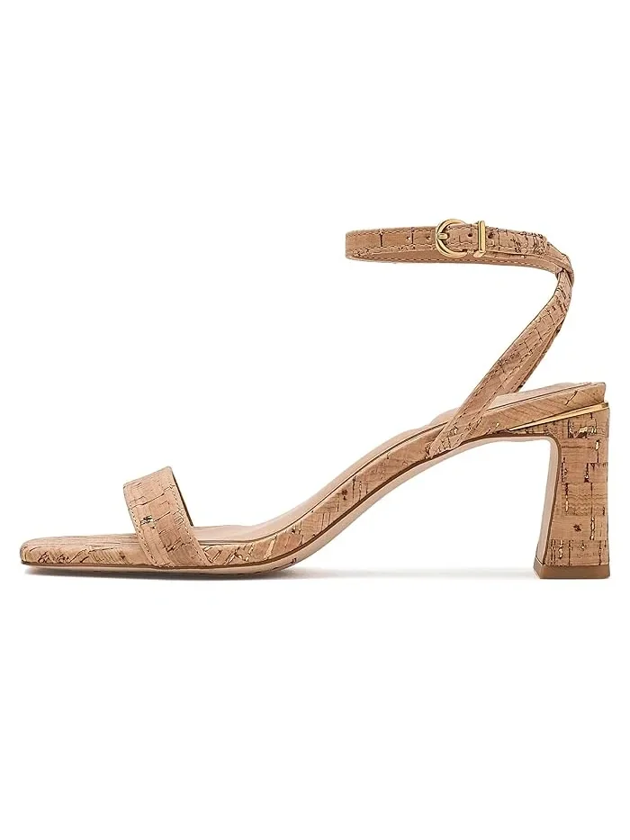 Босоножки на каблуке Hamda Vince Camuto — изображение 4 из 4, натуральный/золотистый
