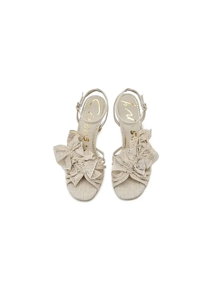 Босоножки с рюшами Lucille Circus NY by Sam Edelman — изображение 2 из 4, белый