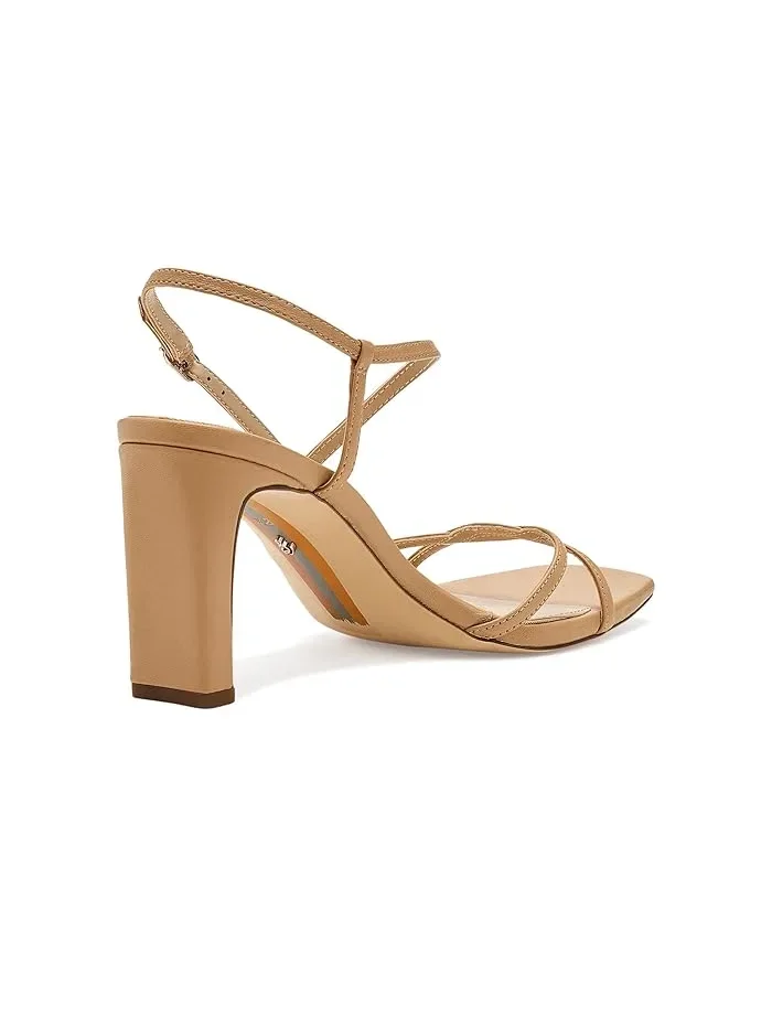 Туфли на каблуке с открытым мысом Elissa Sam Edelman — изображение 3 из 4, песочный