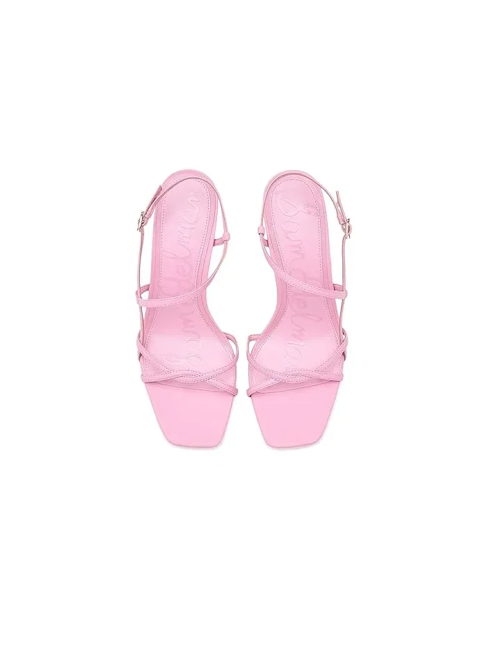 Туфли на каблуке с открытым носком Elissa Sam Edelman — изображение 2 из 4, розовый