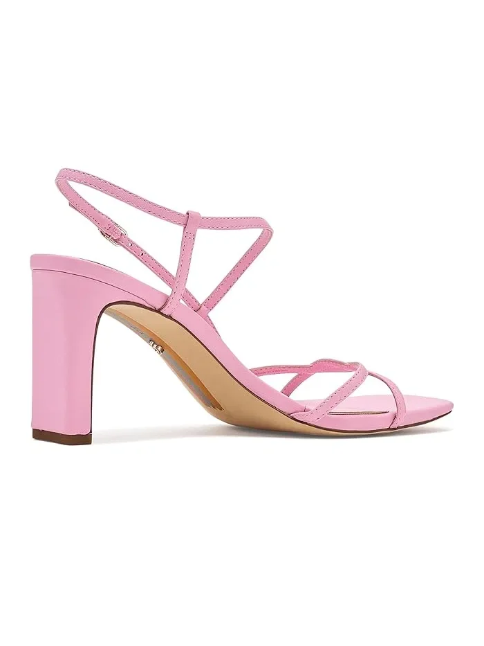 Туфли на каблуке с открытым носком Elissa Sam Edelman — изображение 3 из 4, розовый