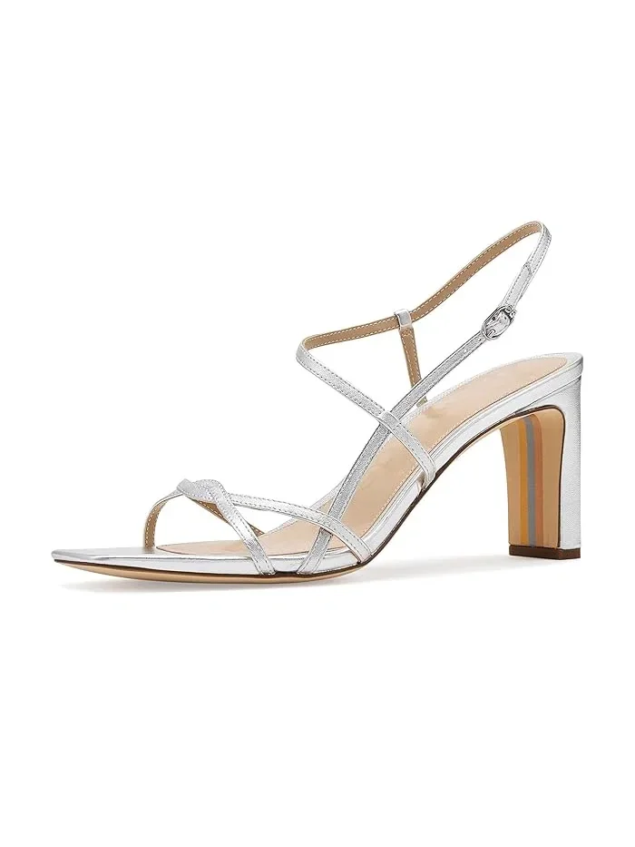 Туфли на каблуке Elissa Sam Edelman — изображение 1 из 4, серебристый