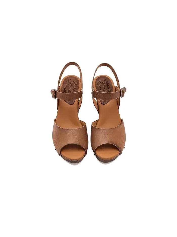 Босоножки с открытым носком Gwen Kork-Ease — изображение 2 из 4, бежевый