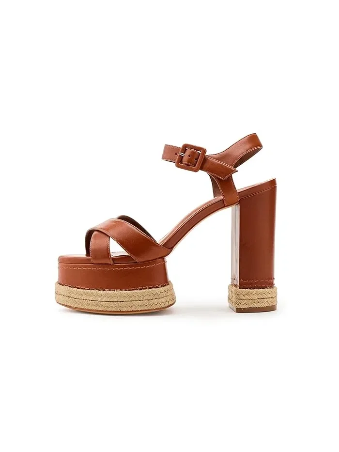 Босоножки на каблуке Hilda Rope High Schutz — изображение 4 из 4, коричневый
