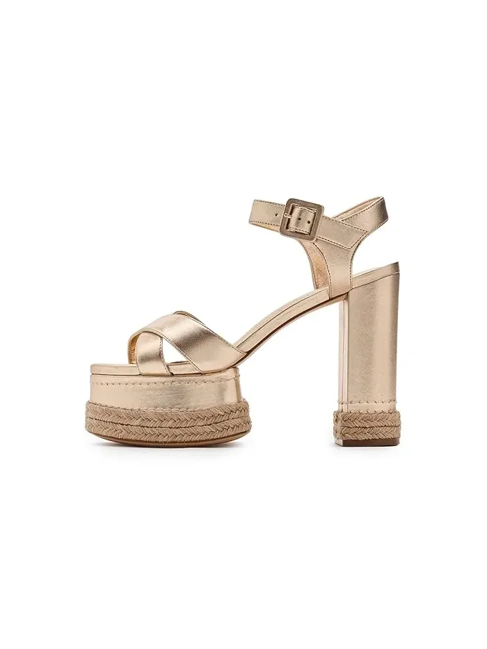 Босоножки на каблуке Hilda Rope High Schutz — изображение 4 из 4, платина
