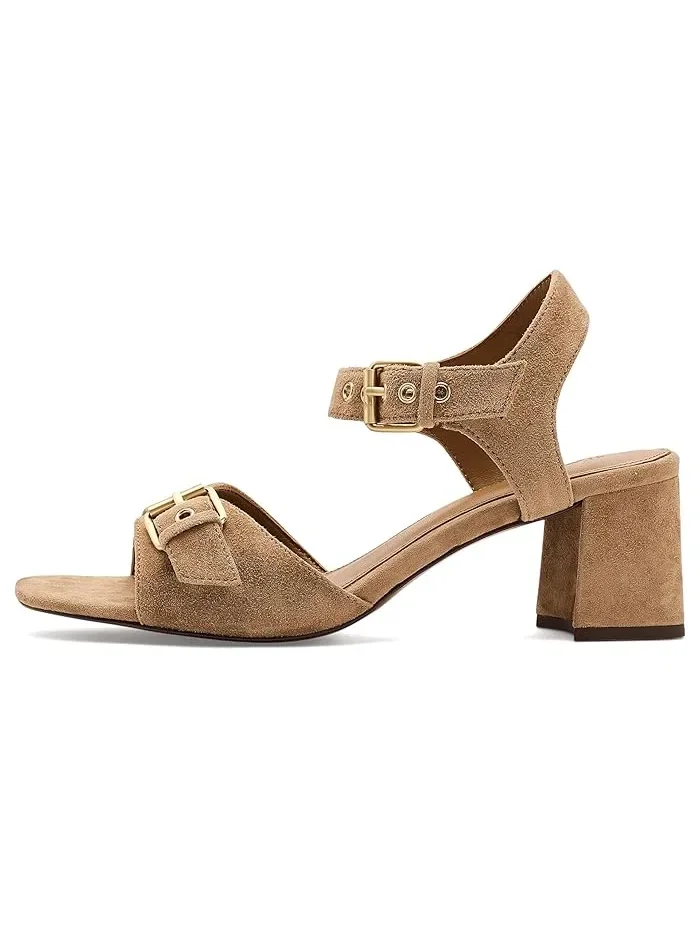 Босоножки на каблуке с ремешком Neeka Madewell — изображение 4 из 4, хаки
