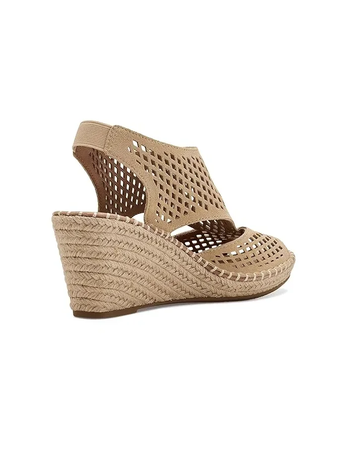 Босоножки на танкетке Cody Perf Gentle Souls by Kenneth Cole, Crossiant Suede — изображение 3 из 4, круассан