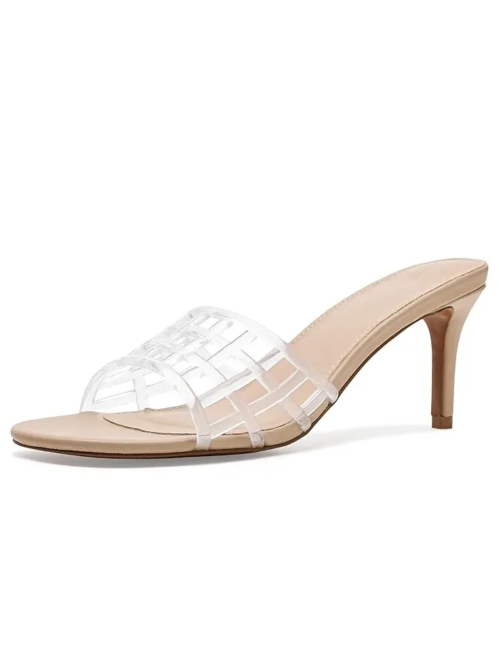 Босоножки на каблуке July Rebecca Minkoff — изображение 1 из 4, прозрачный
