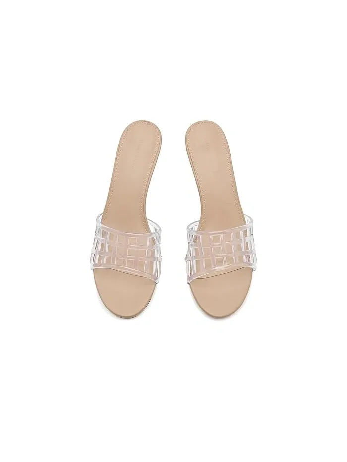Босоножки на каблуке July Rebecca Minkoff — изображение 2 из 4, прозрачный