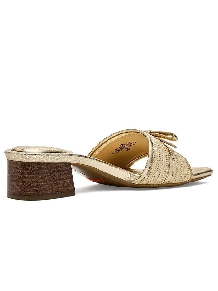Босоножки на каблуке Clarice Rockport — изображение 3 из 4, натуральный/золотистый