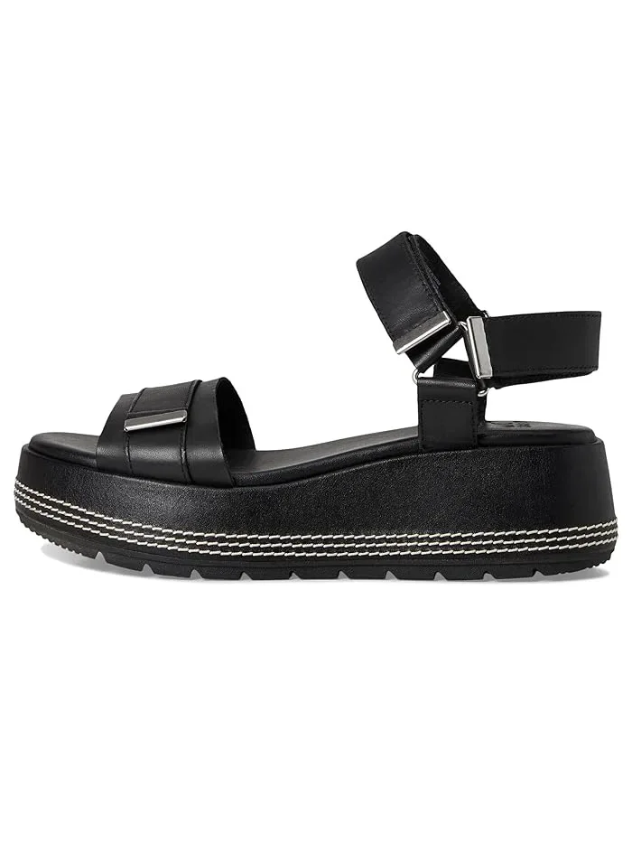 Босоножки на платформе Sunpeak Platform Y-strap SOREL — изображение 4 из 4, черный/черный