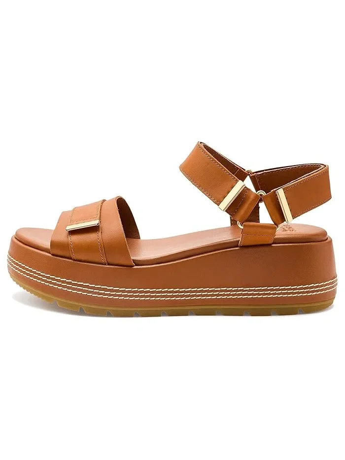 Босоножки на платформе Sunpeak Platform Y-strap SOREL — изображение 4 из 4, коричневый
