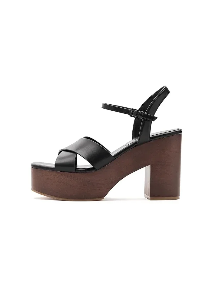 Босоножки на каблуке Qeelin GUESS — изображение 4 из 4, черный