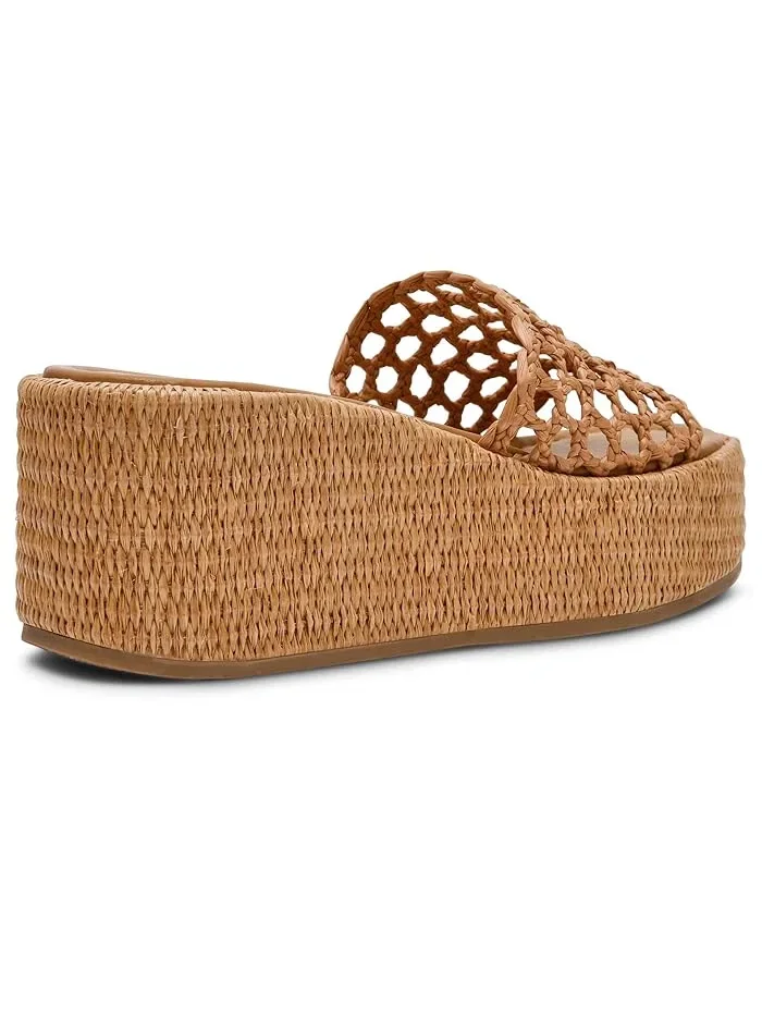 Босоножки на платформе Brandy Steve Madden, Raffia — изображение 3 из 4, бренди